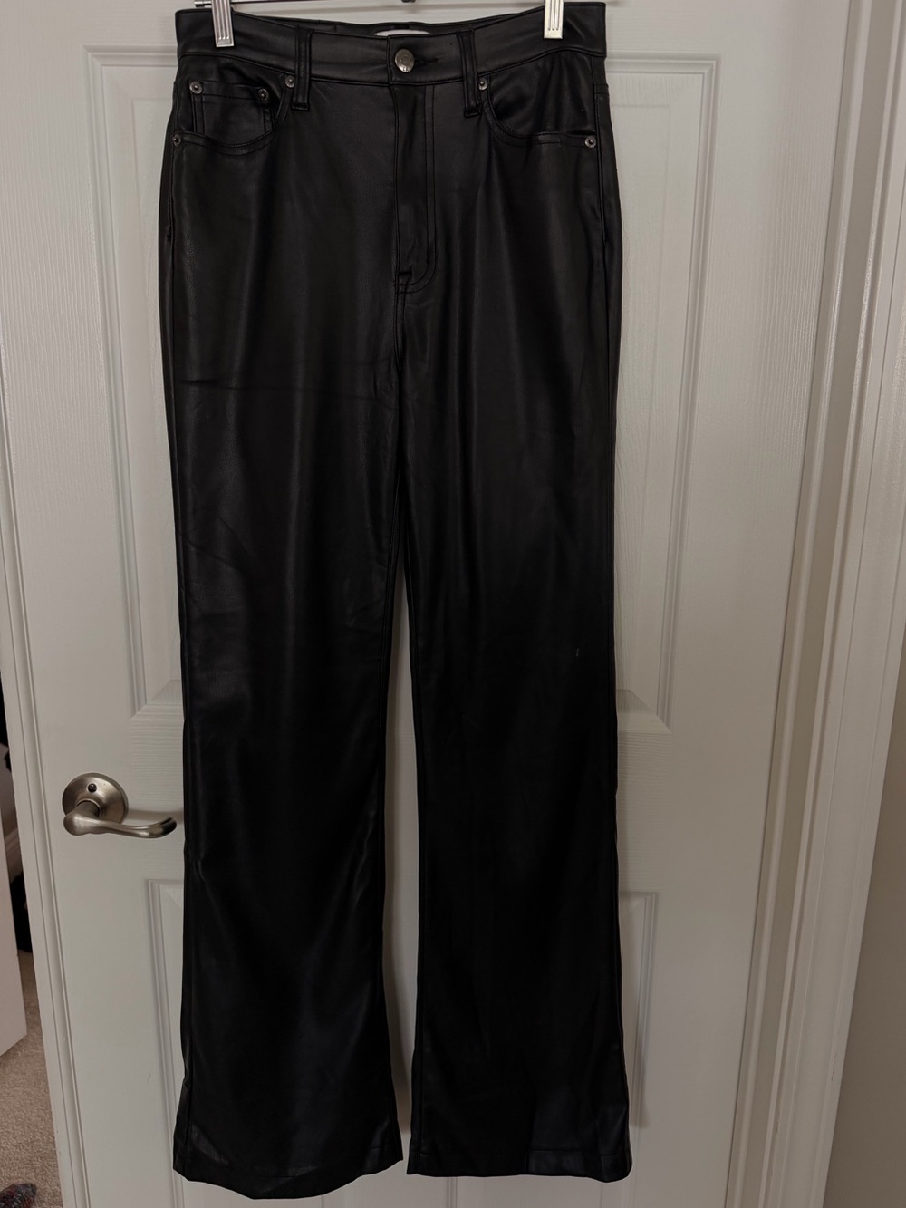 Pistola Black Faux Leather Pants